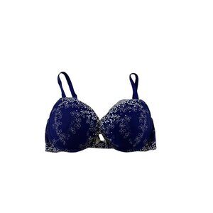 Victoria Secret blue lace padded bra - 34D
